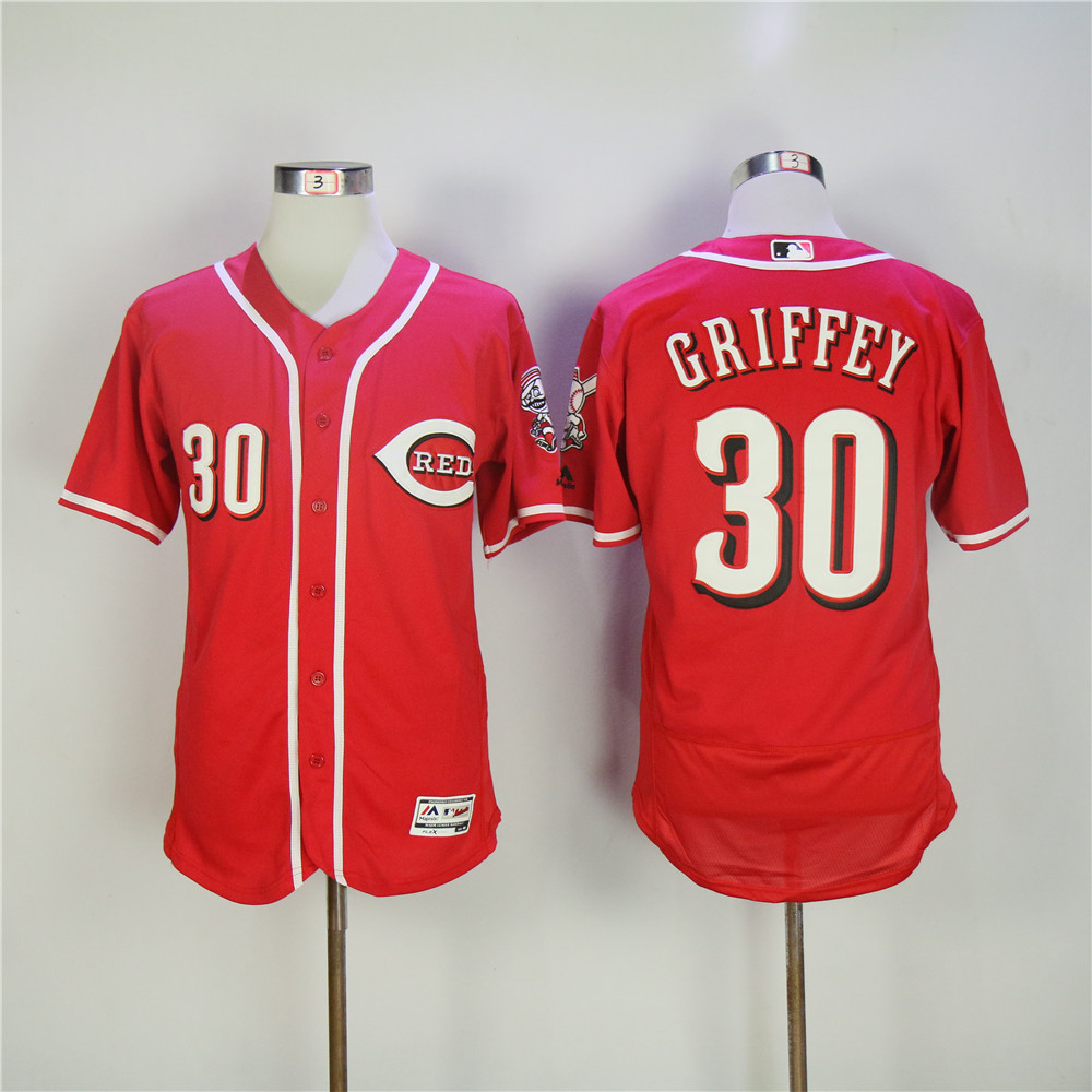 Men MLB Cincinnati Reds 30 Griffey red Flexbase jerseys